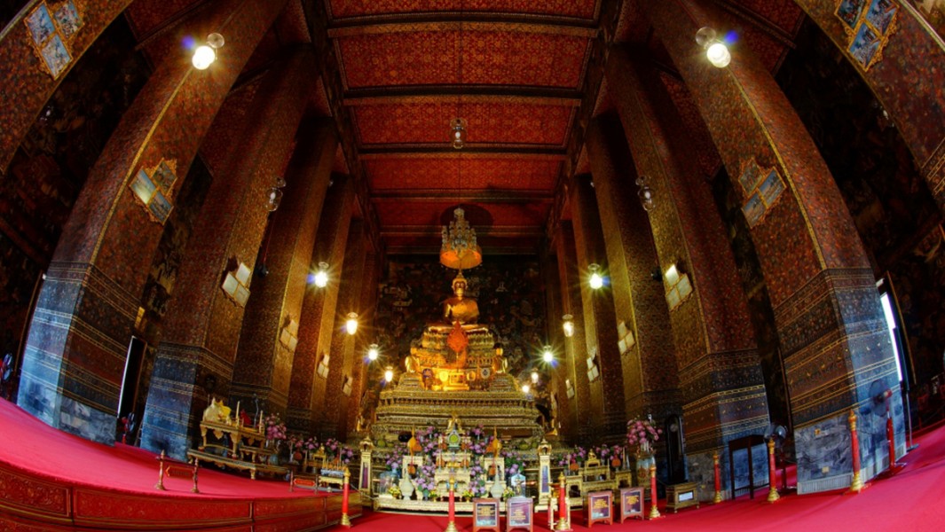 View of Wat Pho , Artist Mr. Vorawut Hirunyapisarnsakul